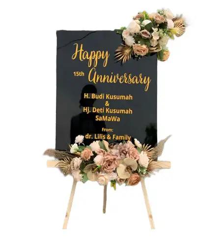 Papan Bunga Akrilik Randu Cangkring