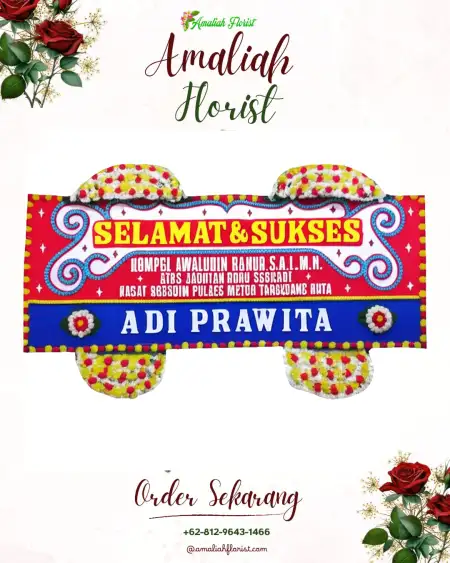 Papan Bunga Ucapan Selamat Randu Cangkring
